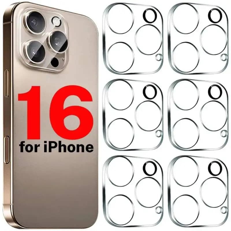 1-5PCS Protection Iphone 16 Plus 15 14 11 Pro Max Screen Protector For 13 Mini Camera Lens Glass Film