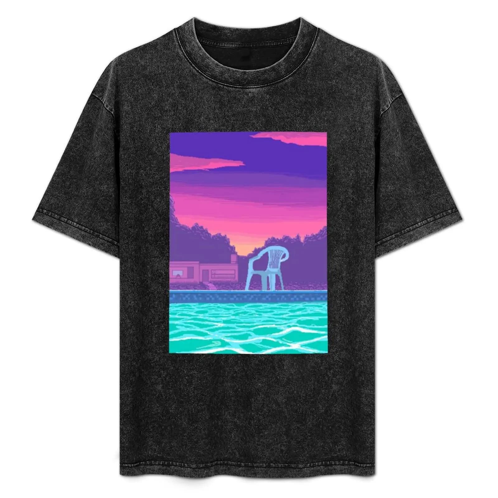 T-shirt con estetica Vaporwave, classica, basic, casual