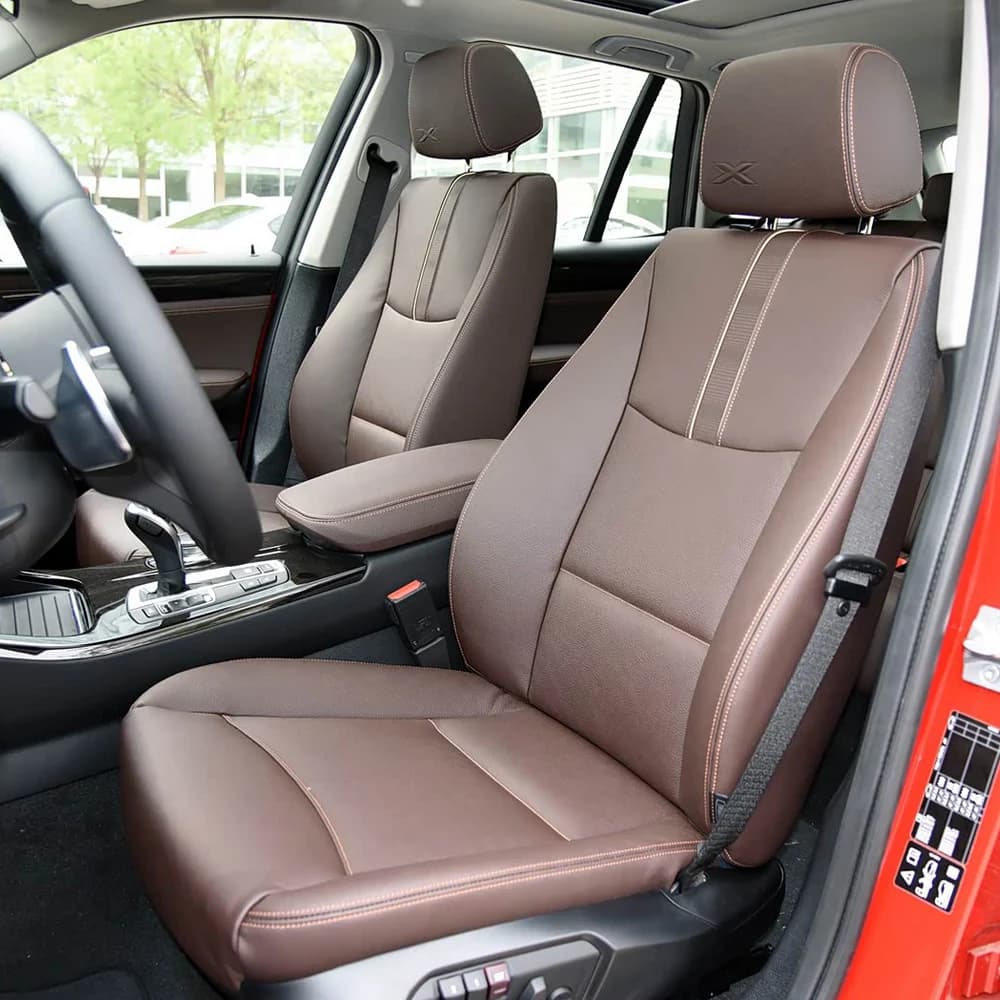 Coprisedili auto personalizzati per la prima fila, 2 posti, per BMW X3 2012 2013 2014 2015 2016 2017 x3, in similpelle PU, set completo di coprisedili.
