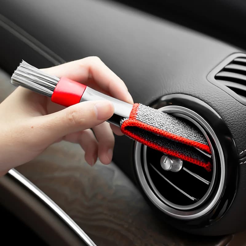 Strumento per la pulizia della presa del condizionatore d'aria per auto Spazzola antipolvere multiuso Accessori per auto Spazzola multiuso per interni Spazzola per la pulizia