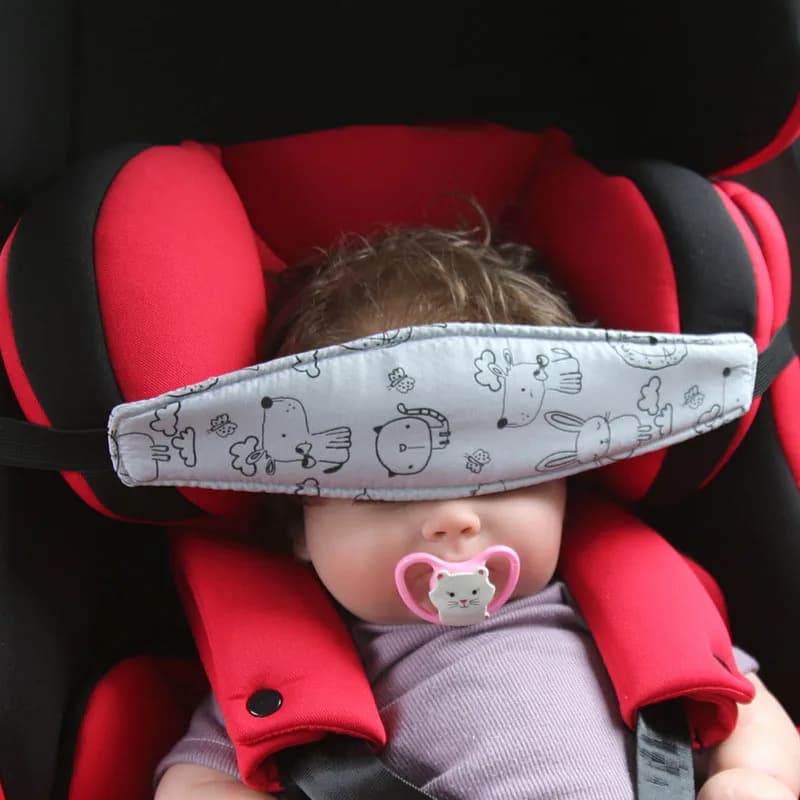 Seggiolino auto per neonato Supporto per la testa Cintura di fissaggio Regolabile Ragazzo Ragazza Box Posizionatore per il sonno Cinghie per seggiolino auto per bambini Cuscini