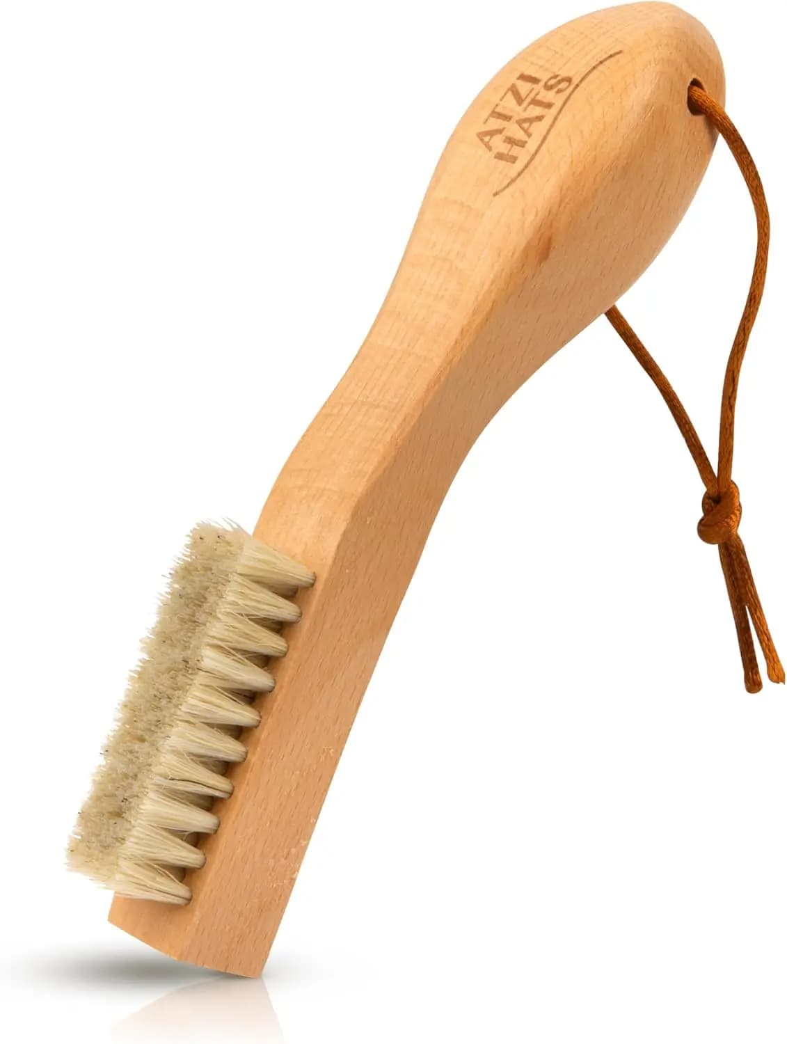 Spazzola per Bucato con Setole Morbide di Cinghiale per Tessuti Delicati, Strumento Compatto per Pre-Trattamento di Vestiti e Scarpe