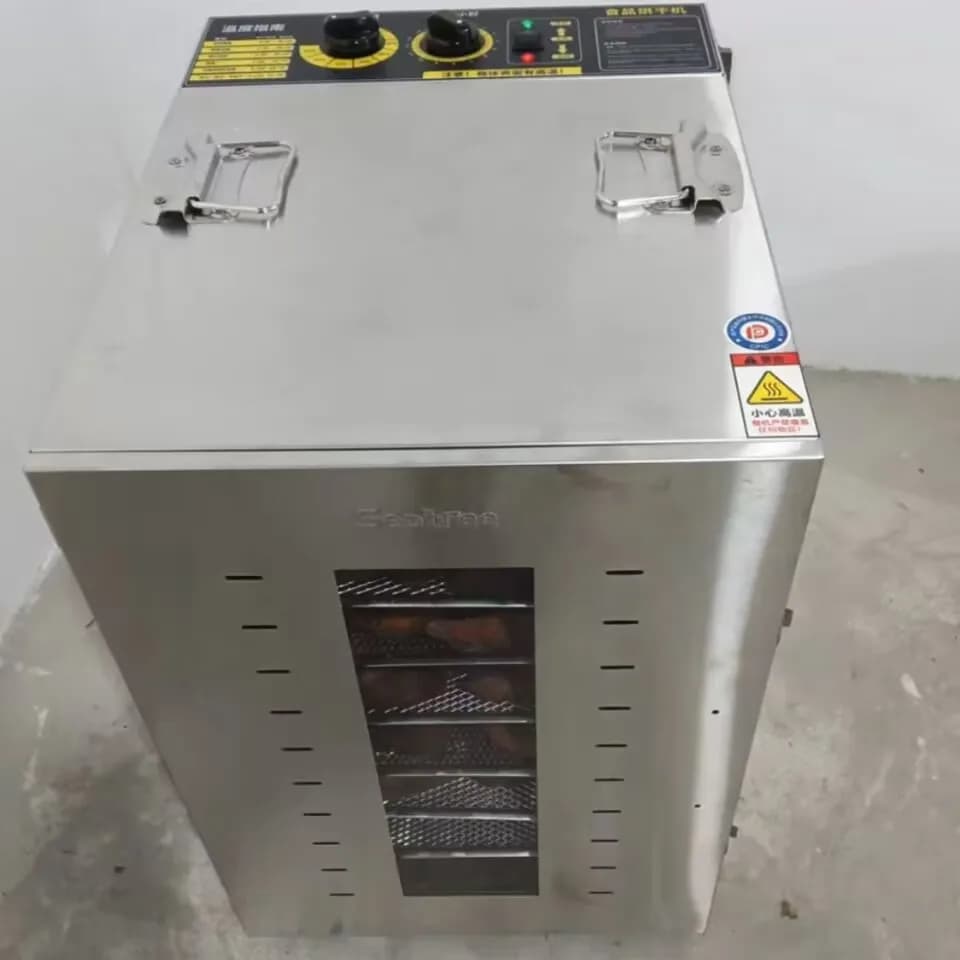 Asciugatrice per alimenti Macchina per frutta secca Asciugatrice per porta visiva commerciale a 16 strati per uso domestico