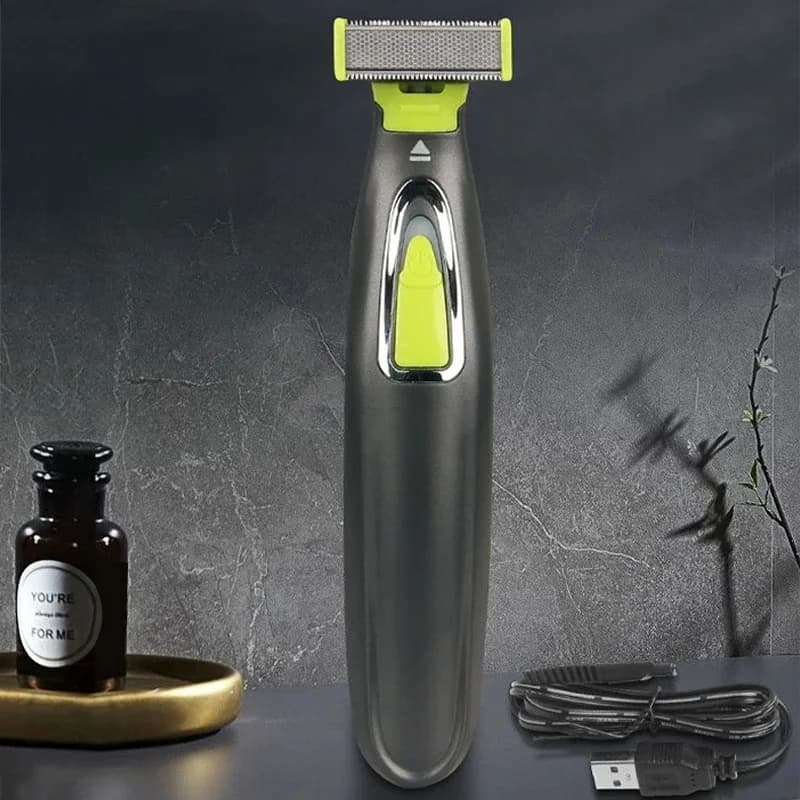 Electric Shaver For Men and Women Portable Full Body Trimmer USB T Shaped Blade Razor For Beard Armpit For Washable