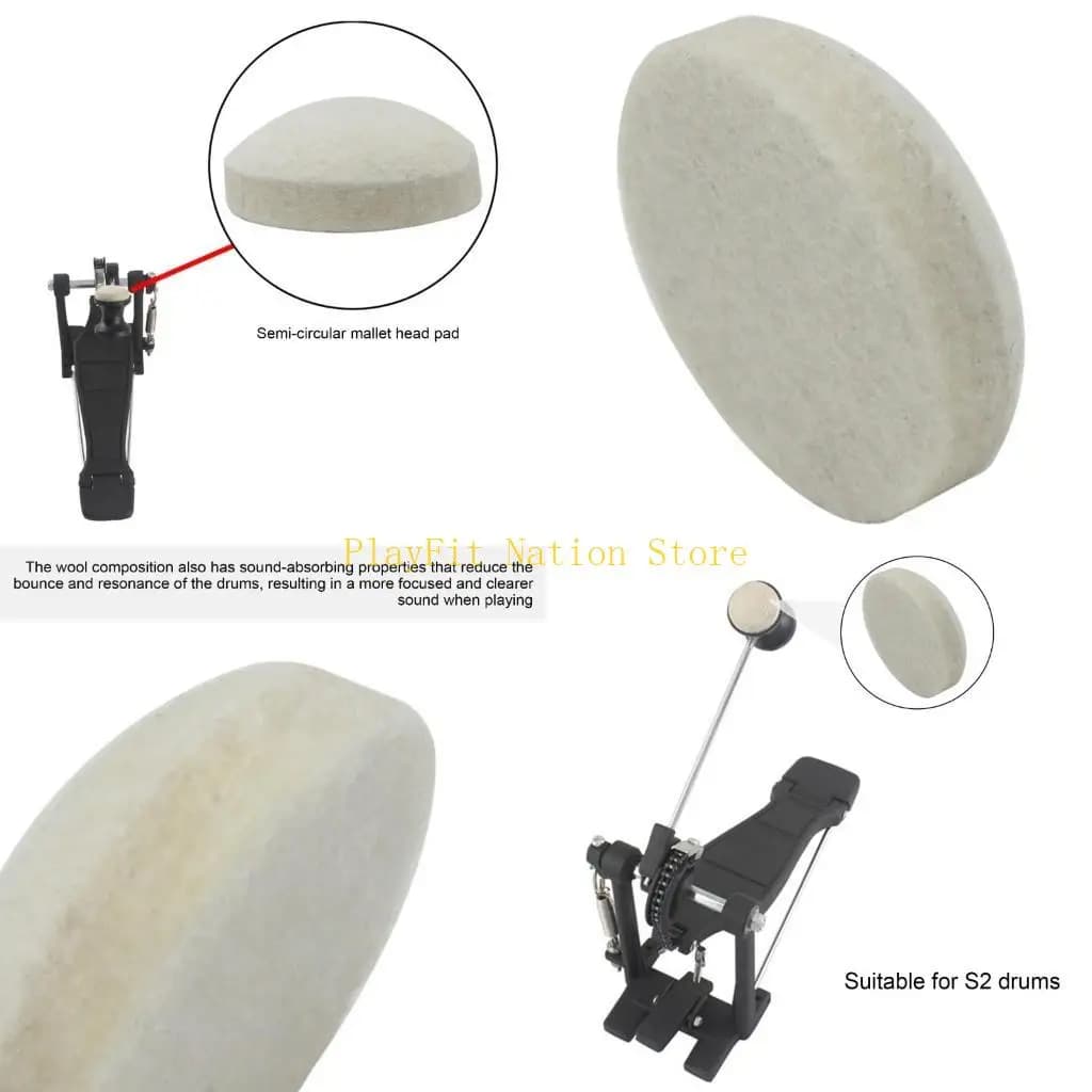 242F Pedal Pad Drum Percussion Drum Head Drum Pad per esercitazione Pedale battente per batteria