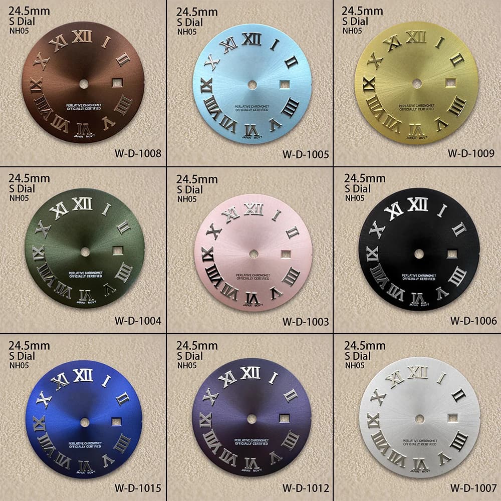 24.5 mm NH05 Roman dial suitable for high quality NH05 movement for women Accessories for Editing Watches