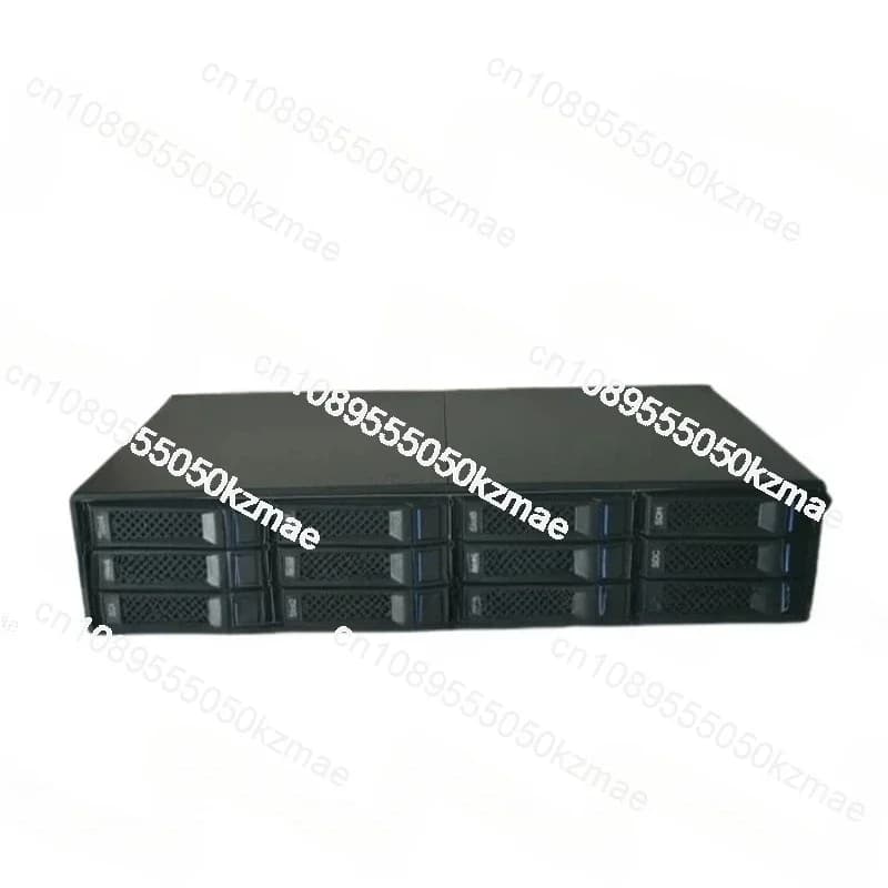 12-Bay JBOD Storage Enclosure, 12Gb/s SAS/SATA Backplane for NAS & Server Expansion, External DAS Hard Drive Cage
