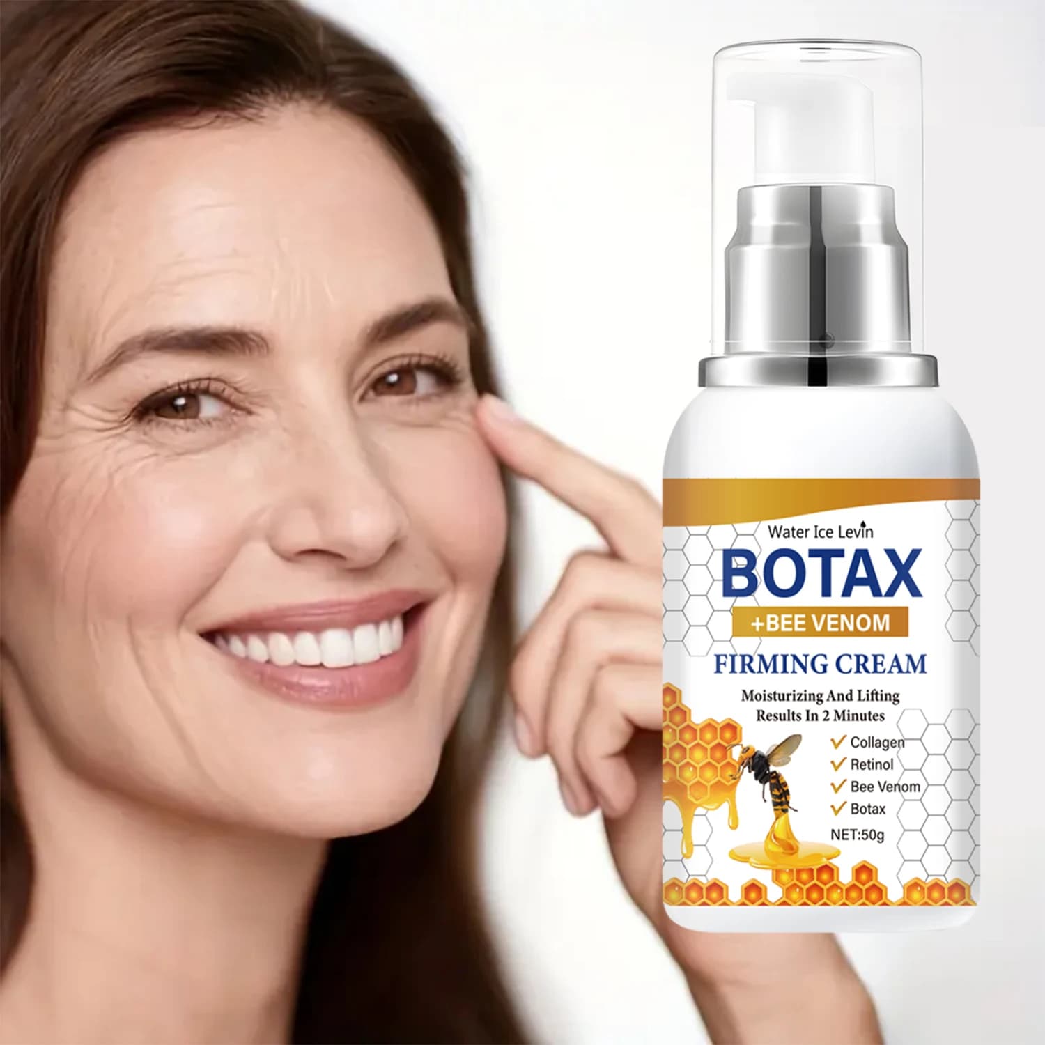 Botax firming cream with bees vein and retinol - Lifting and moisturizing 2 minutes, collagen enriched for elastic and luminous skins.