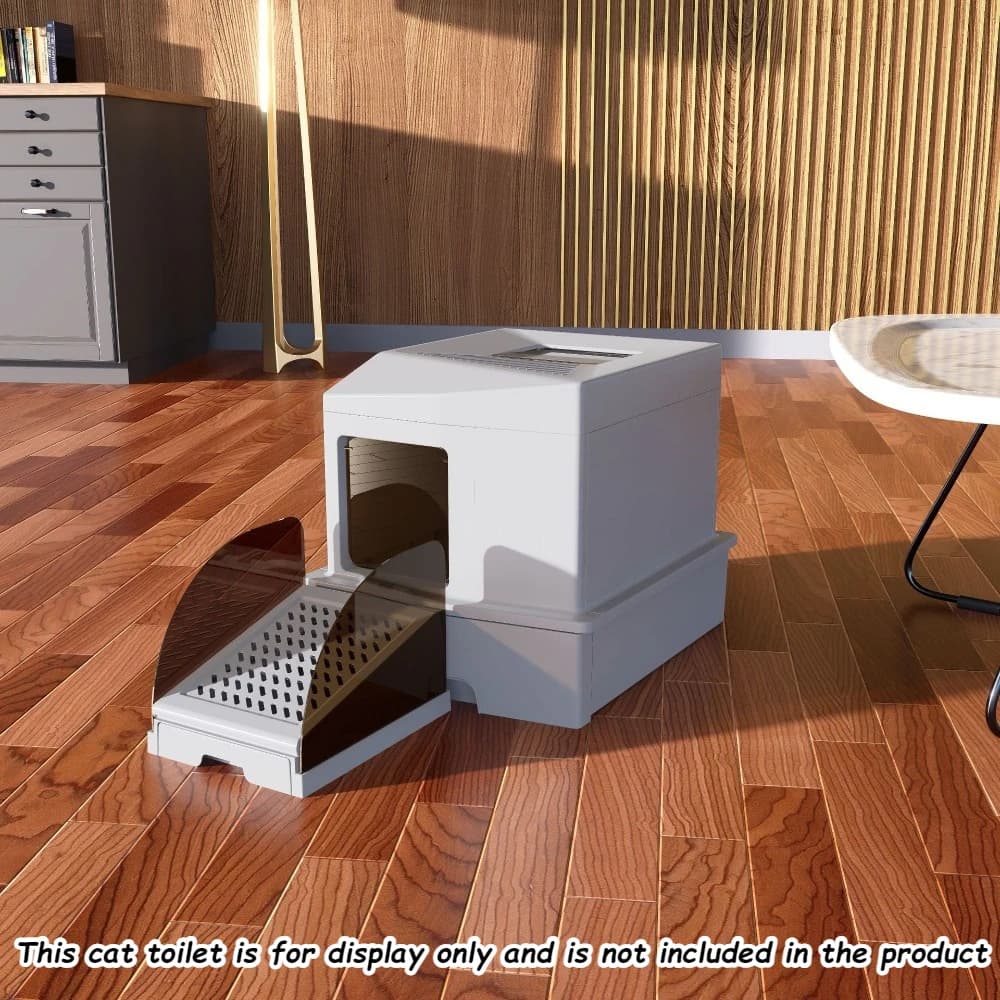 Toilette per gatti Piastra per perdite di sabbia Design rialzato portatile Vassoio per lettiera per gatti Tavolo per perdite di sabbia a cassetto Forniture per gatti