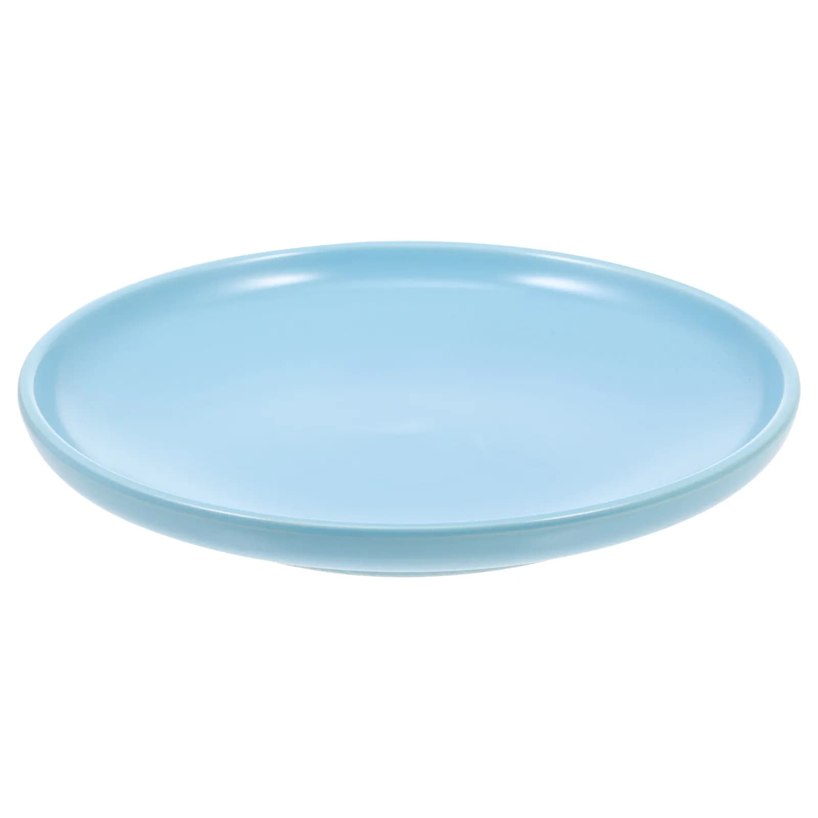 Ceramic Cat Bowl Protective Shallow Dish Anti-Skid Household Pet Feeding Accessory Suitable for Water Dry Wet Food