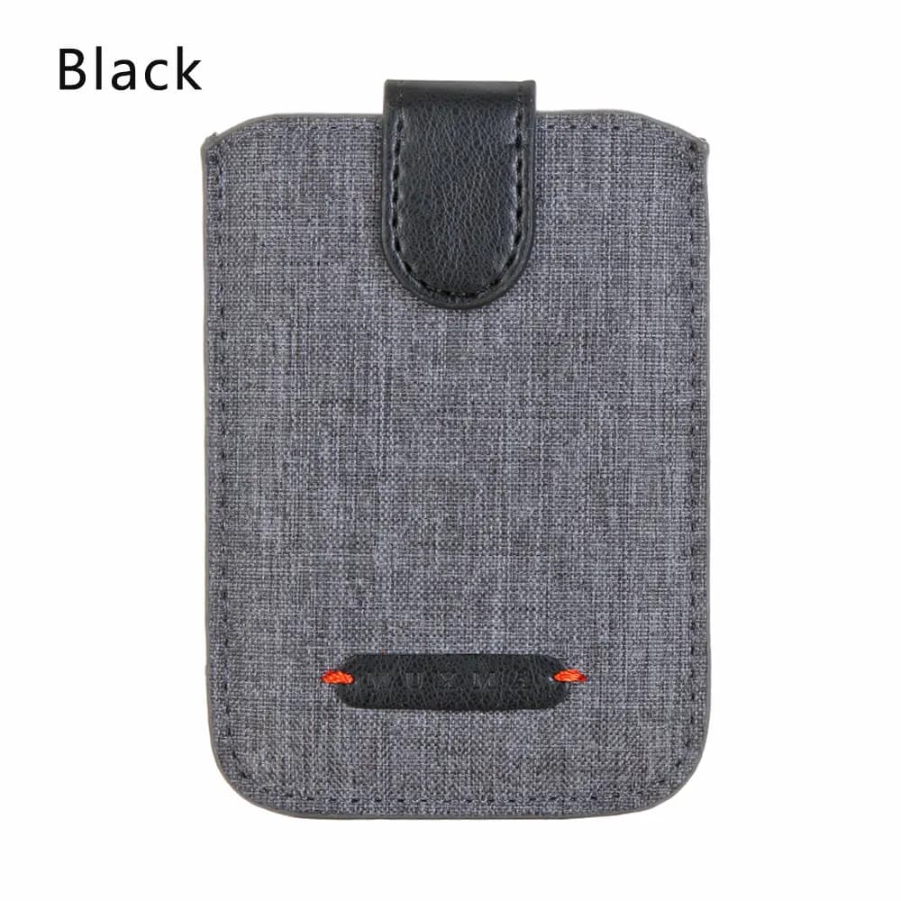 Tasca universale per portafoglio per telefono in tela con 5 tiretti in pelle PU con blocco RFID Porta carte di credito Custodia per carte di credito