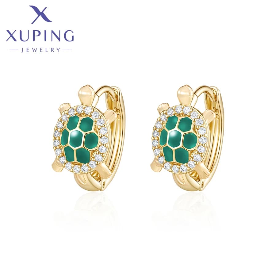 Xuping Jewelry Orecchini a Cerchio Nuovi Arrivi Moda Animale Color Oro Chiaro per Donna Ragazza Regalo Festa X001182936