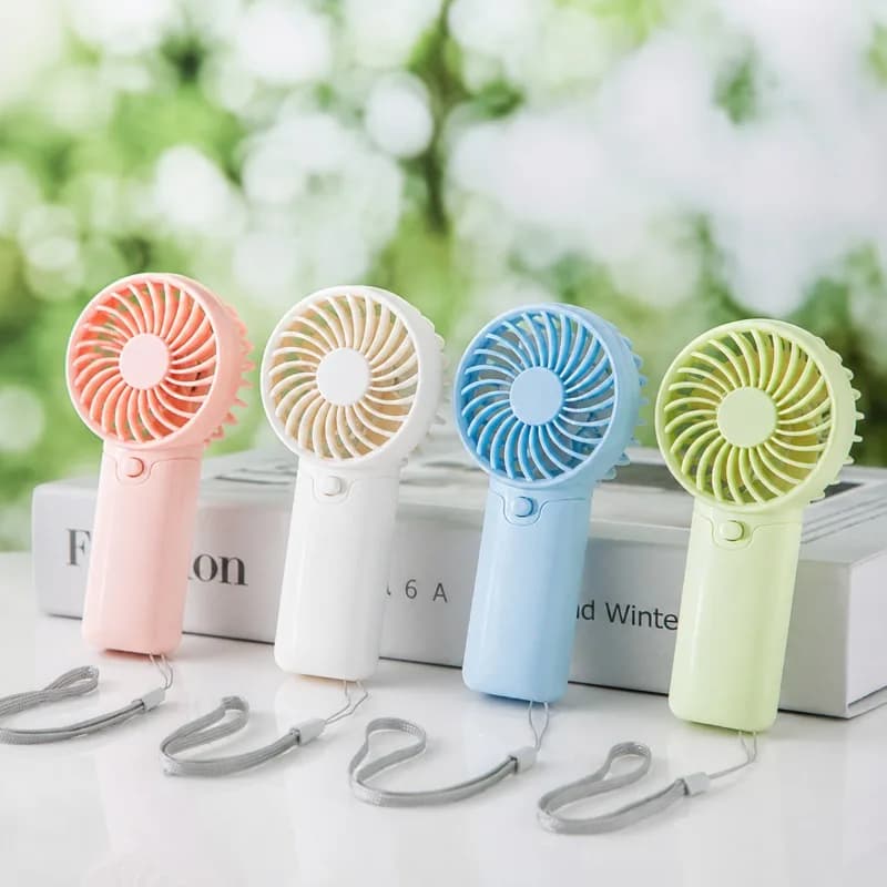 Mini Fan Portable Handheld Fan Creative Compact Pocket Handheld Fan Lightweight Mini Fan (excluding AAA Battery)