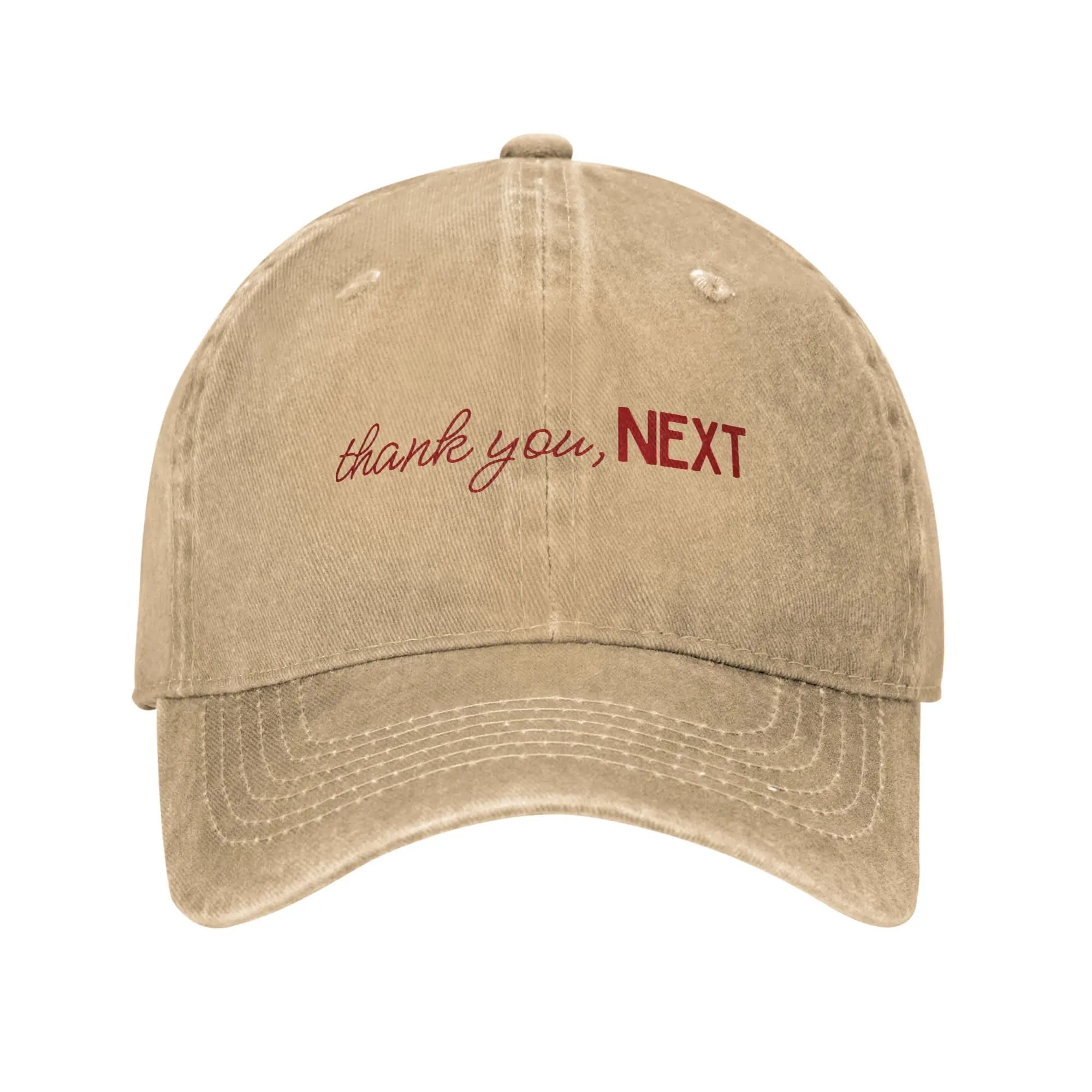 Thank you, next Ariana Grande Washed Baseball Cap Stylish Sun Trucker Hat Summer Female Male Hiking Fishing Snapback Cap