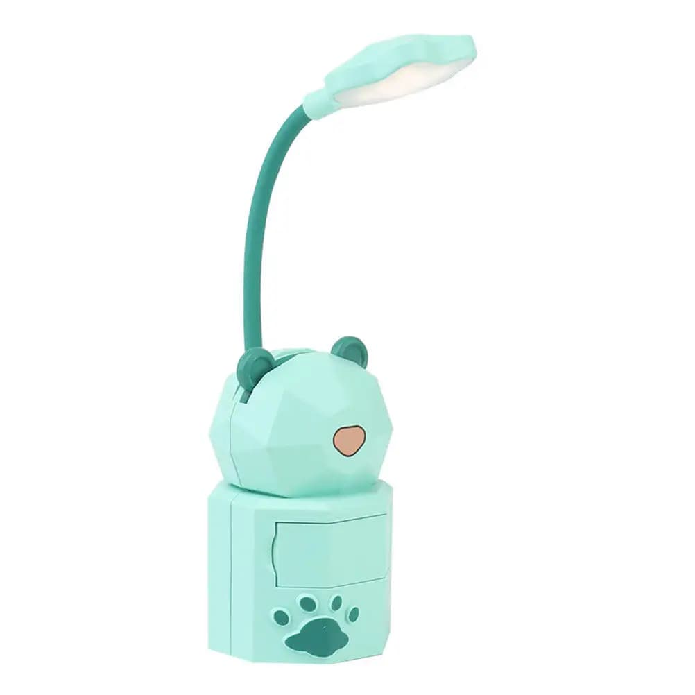 Lampada da Tavolo a Forma di Occhio Cartoon, Ricaricabile USB, Collo Flessibile, per Studenti, Lettura, Uso in Dormitorio, Luce Notturna Compatta