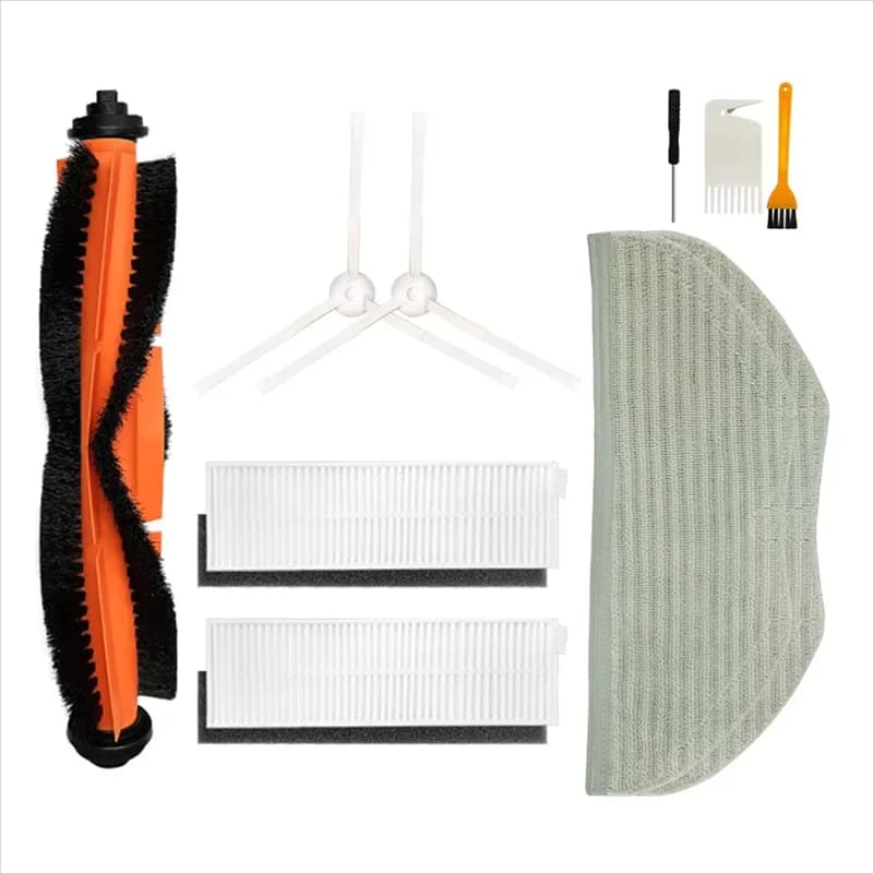 IALJ - Ricambi per Xiaomi Mijia G1 MJSTG1 Mi Robot Vacuum Mop Essential: Spazzola Laterale, Spazzola Principale, Coperchio, Filtro, Panno per la Pulizia