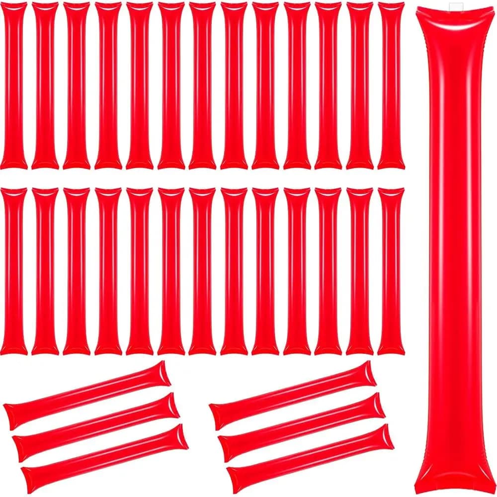 120 Pcs Thickened Plastic Thunder Sticks for Team Cheering, Ideal for Sports Events, Basketball Games, and Halloween Parties (Re