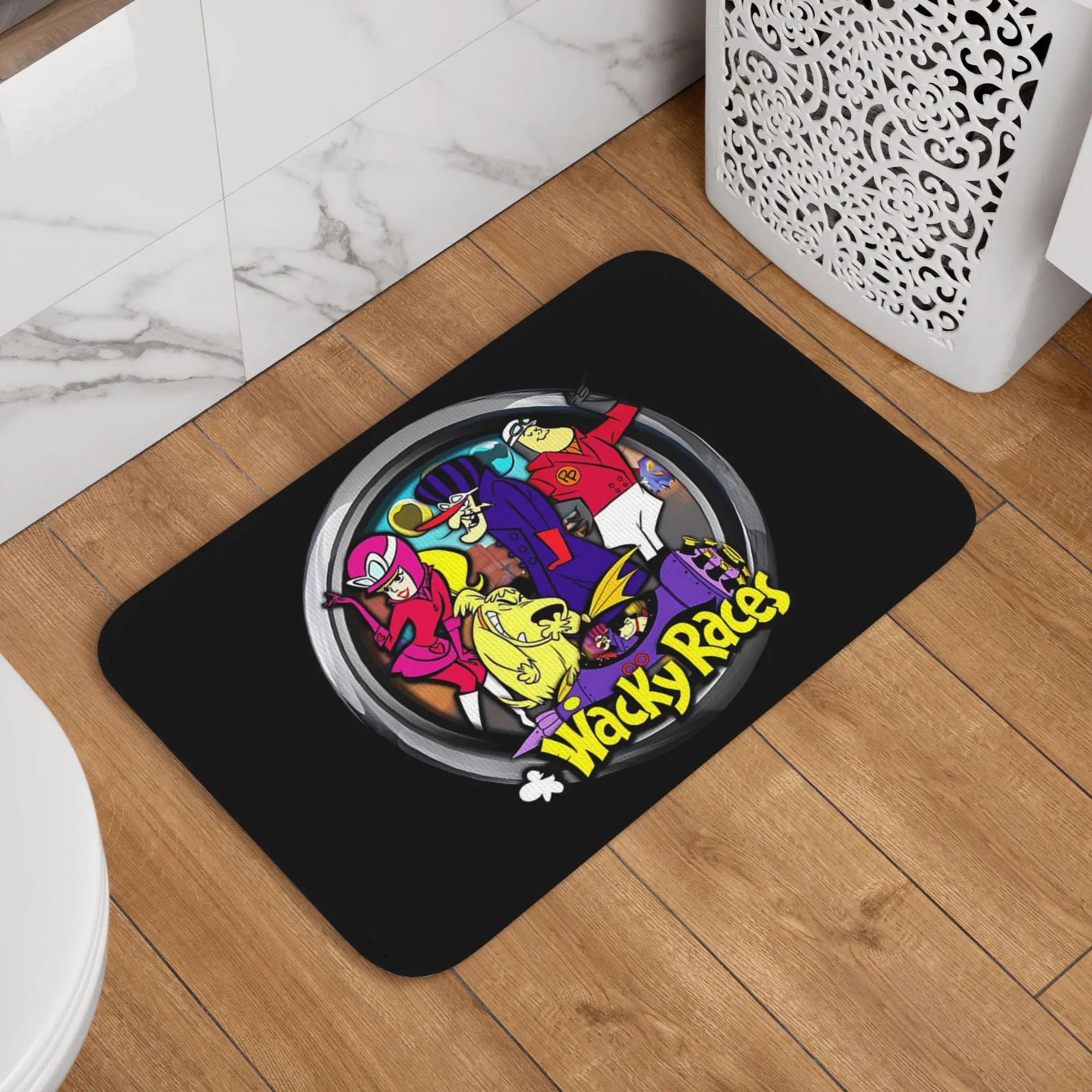 Muttley Laughings Wacky Races Cartoon Dog Doormat Tappeto antipolvere per cucina, ingresso, soggiorno, tappetino per il pavimento