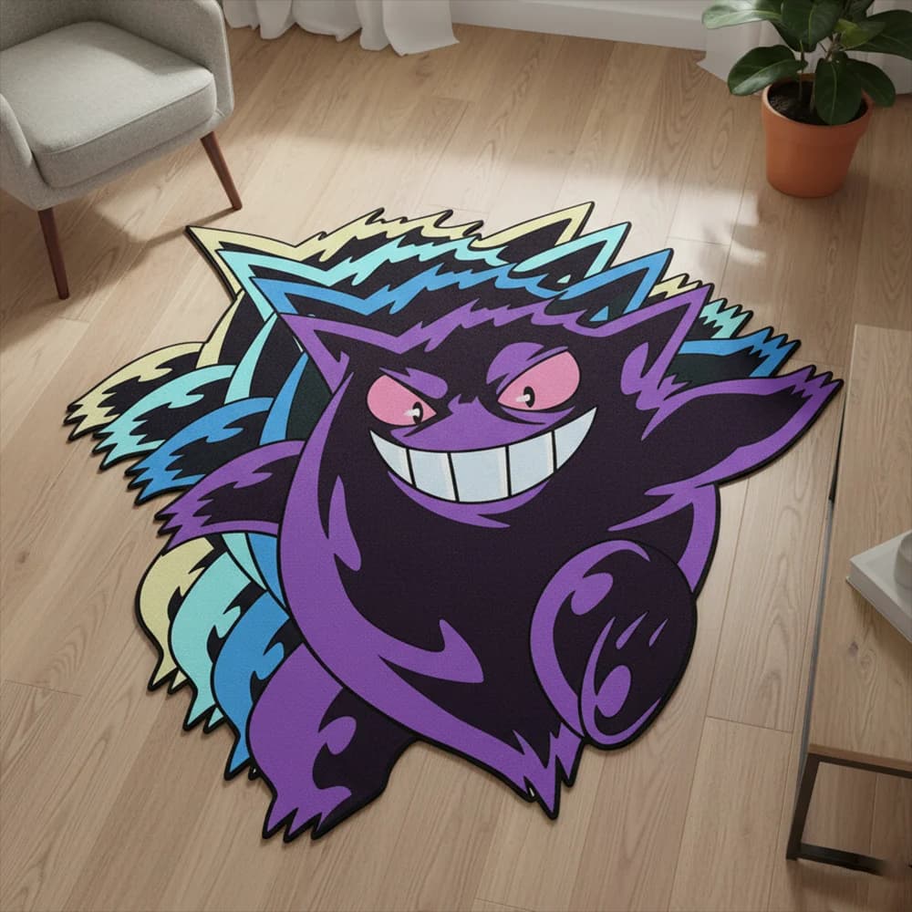 Anime Rug Gengar/Blastoise Soft Polyester Rug/Carpet,Pet Mat,Soft Floor/Foot Mat,Soft Decorative Blanket,Game Mat
