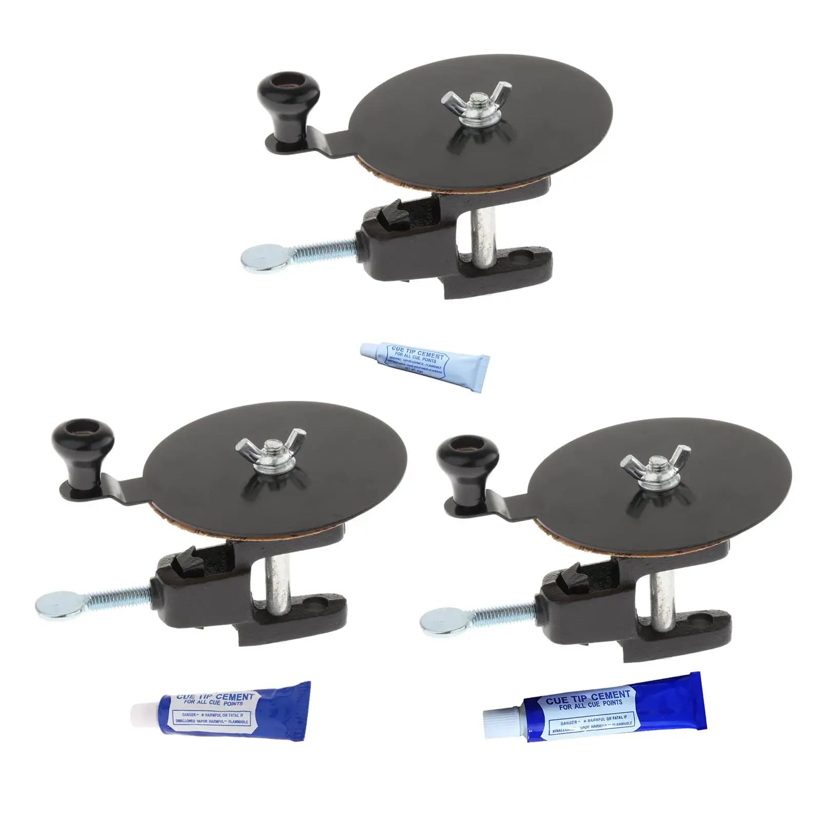 Rapid Pool Cue Top Sander and Glue Set for Billiard Pool Stick Tip Repair Tools for Billiard Game Men Indoor Beginner Sport