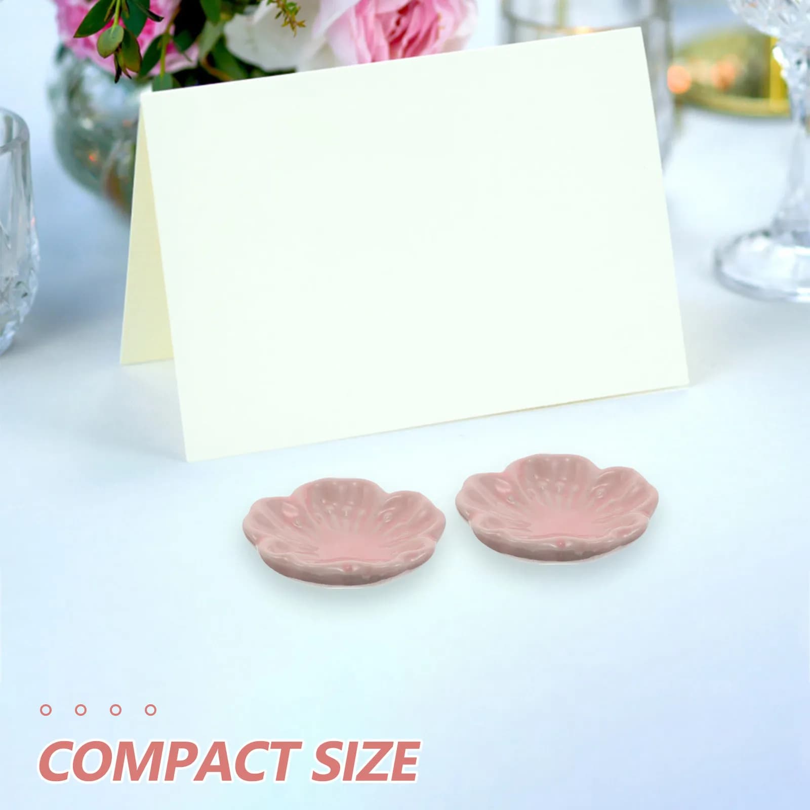 Set di 6 Porta Incenso in Ceramica a Forma di Fiore di Ciliegio Rosa, Mini Bruciatore di Incenso in Stile Giapponese per Meditazione