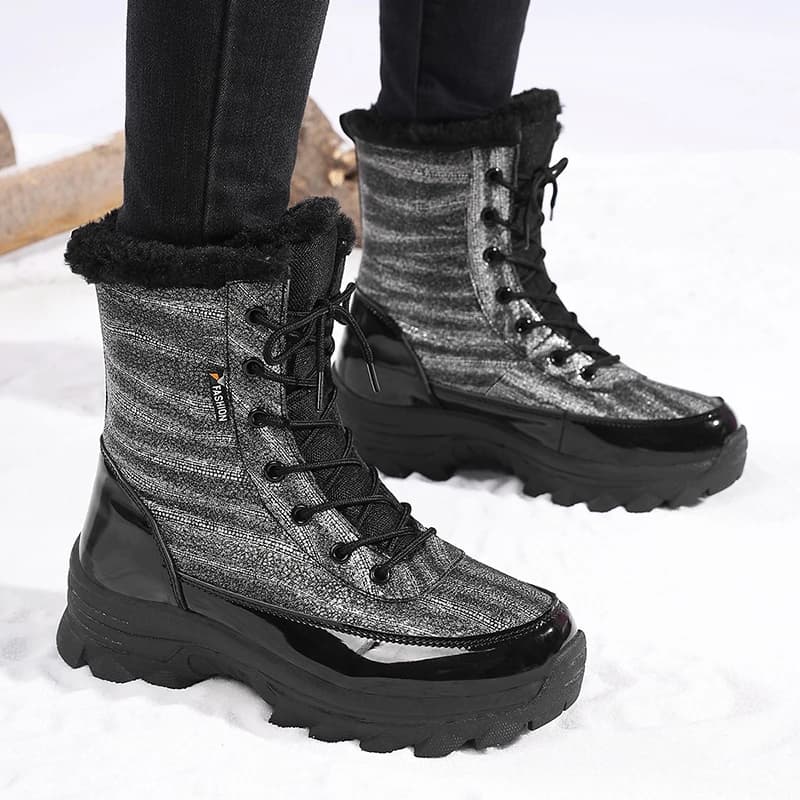 Women's Boots Women Comfortable Ladies Thigh High Hiking Boots Winter High Quality Keep Warm Mid-Calf Waterproof Snow Boots