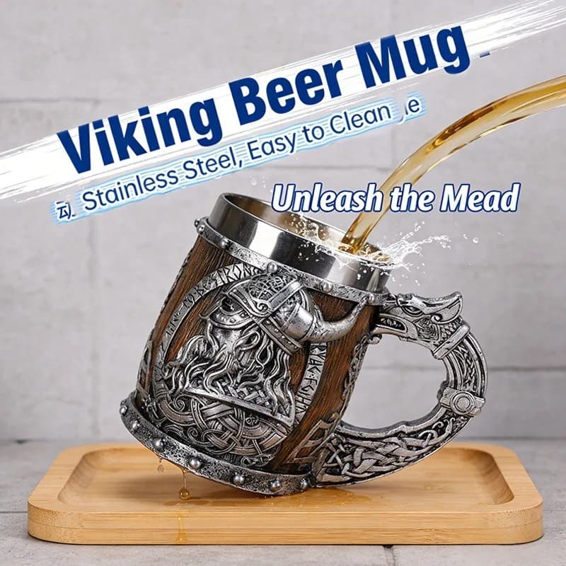 Tazza vichinga pirata vintage, tazza con rilievo tridimensionale, tazza da birra da uomo, tazze regalo in stile nordico, tazze per acqua.