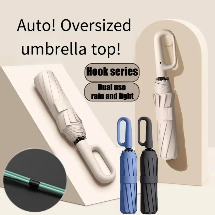 New Style 20 Bones Reverse Automatic Umbrella Ring Buckle Design Reverse Umbrella Automatic Umbrella Sunscreen Umbrella Sunshade