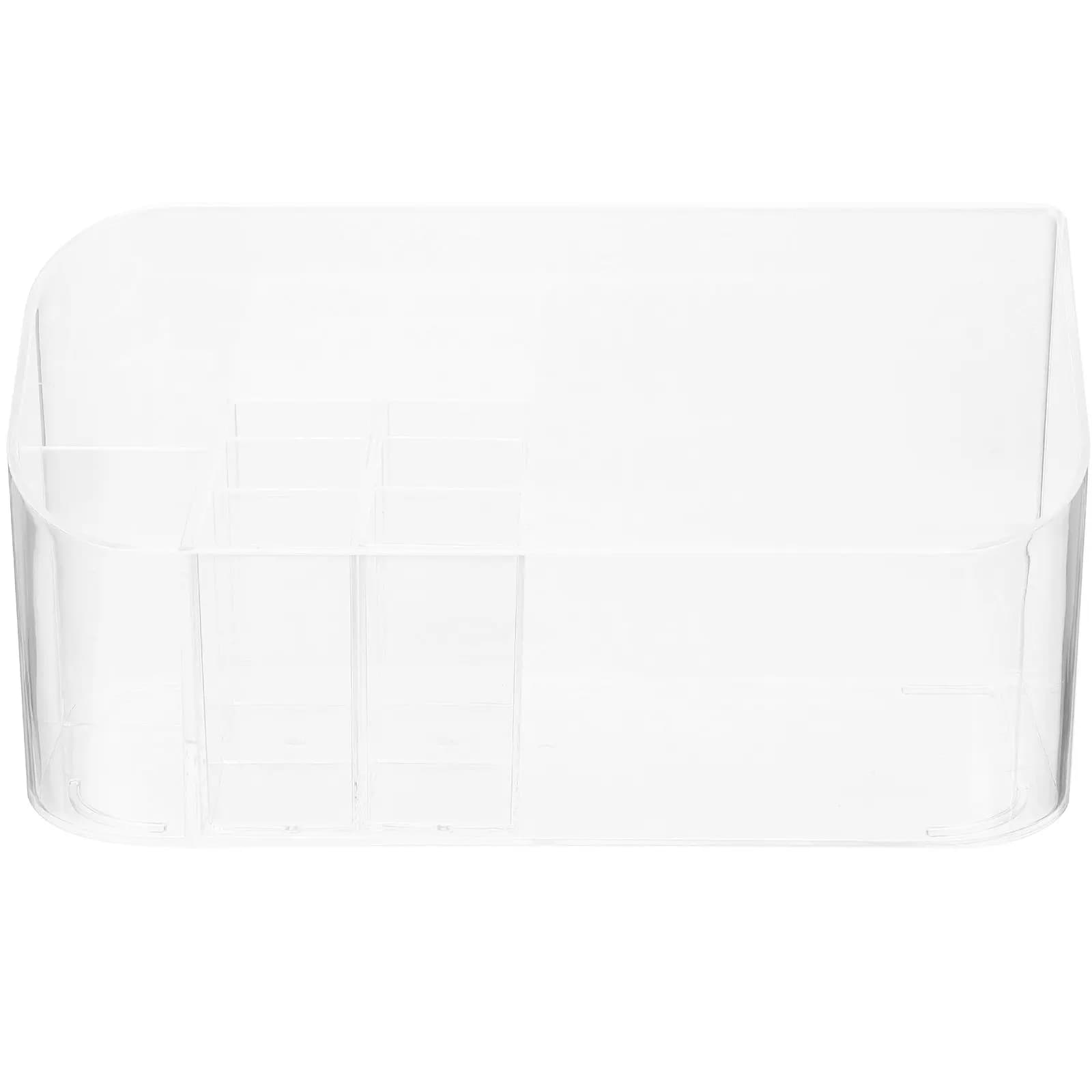 Clear Ps Makeup Organizer Tray for Lipstick Nail Polish Brushes Perfume Essential Oils Skincare Storage Bathroom Dresser Desktop