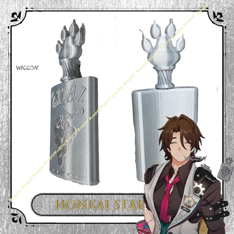 BHonkai Star Rail Gallagner Flask Cosplay Prop Anime Gioco Accessorio Replica Cravatta Abiti Uomo Halloween Party Carniavl Gioco di ruolo Prop