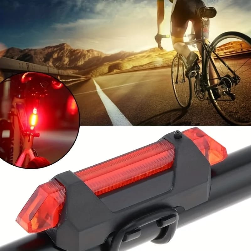LED Mountain Bike portapacchi luce impermeabile sedile posteriore della bicicletta fanale posteriore riflettente riding notturno riflettore di avvertimento di sicurezza