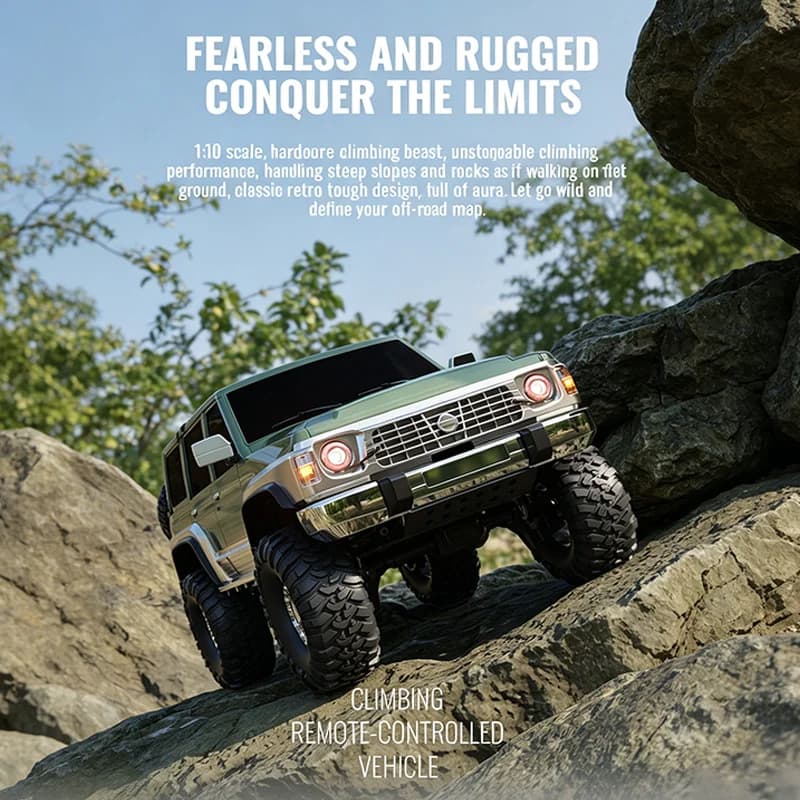 SGL Y60 Auto RC da Arrampicata 1:10 4WD Elettrica con Simulazione, Telecomando AI Bluetooth e APP, Luci SG1007