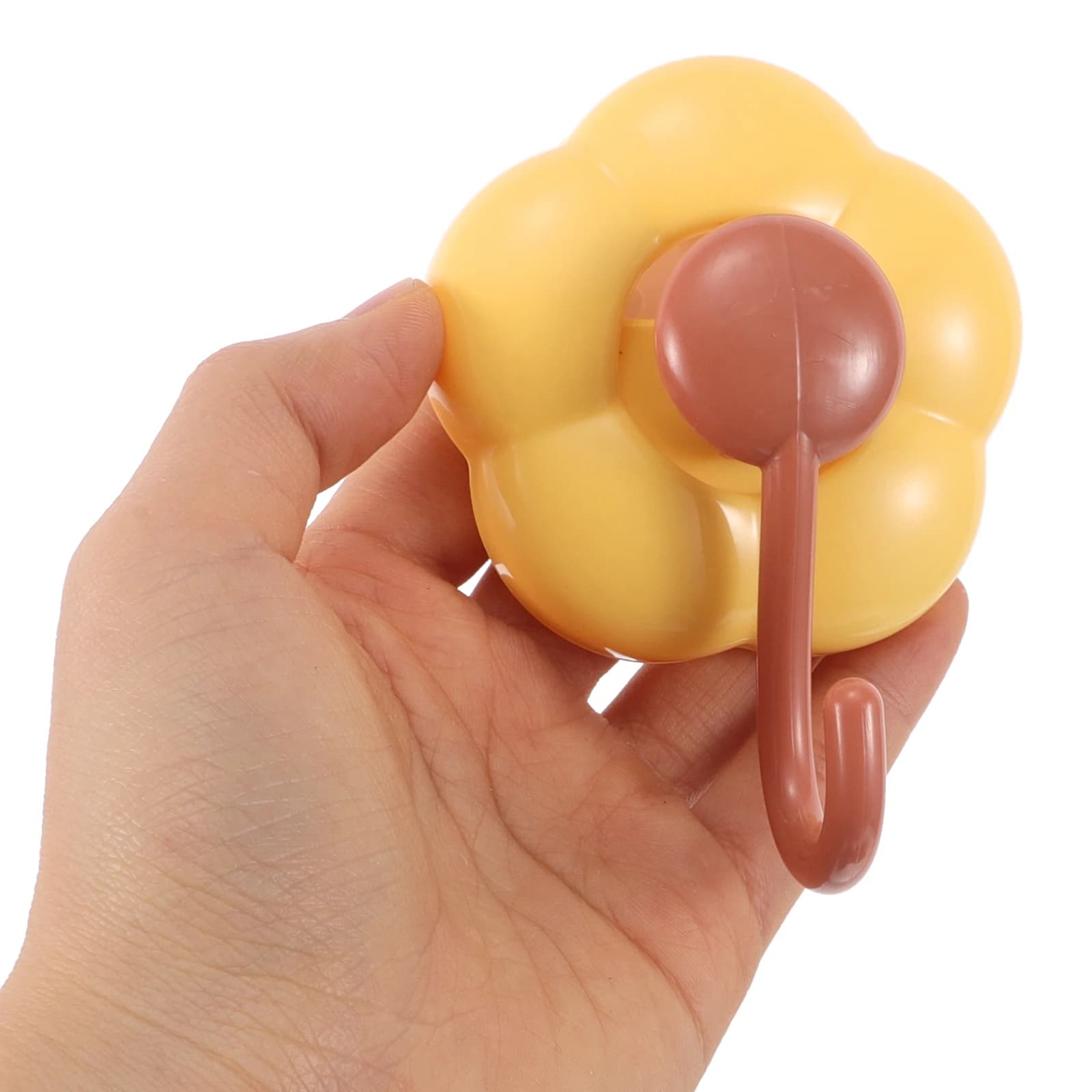 Ganci a ventosa a forma di fiore, senza foratura, per bagno e cucina, appendiabiti da parete per porte in vetro e finestre, riutilizzabili, lavabili, design floreale a cartone animato