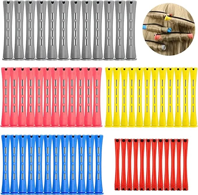 60 Pieces Rods for Permanent Hair Accessories for Professional Hairstyle Barbiere Bigodini Hairdressing Accessories