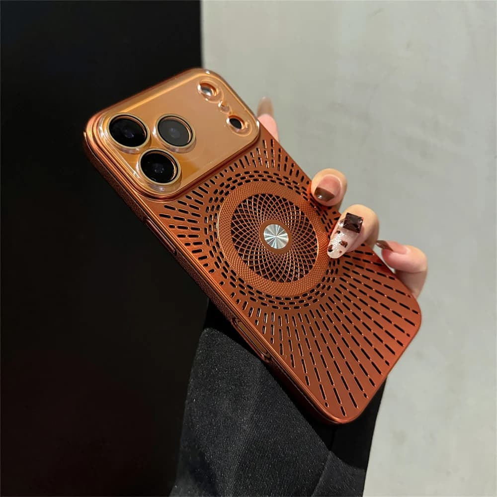 Custodia per telefono rinfrescante con fotocamera protettiva per Apple IPhone 17 Air 16 Plus 16 14 13 12 Pro Max Dissipazione del calore magnetica