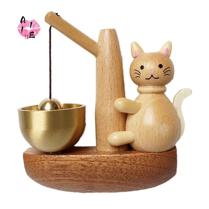 A11E-Wooden Door Bell Wind Chime, Room Decor, Garden Landscape Bell, Shopkeeper Reminder