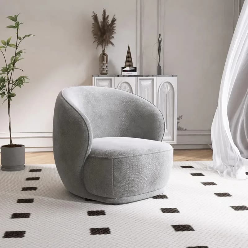 Poltrona Singola Moderna di Design, Poltrona Relax di Lusso, Sedia da Gaming, Poltrona Accent per Sala d'Attesa, Arredamento per Soggiorno