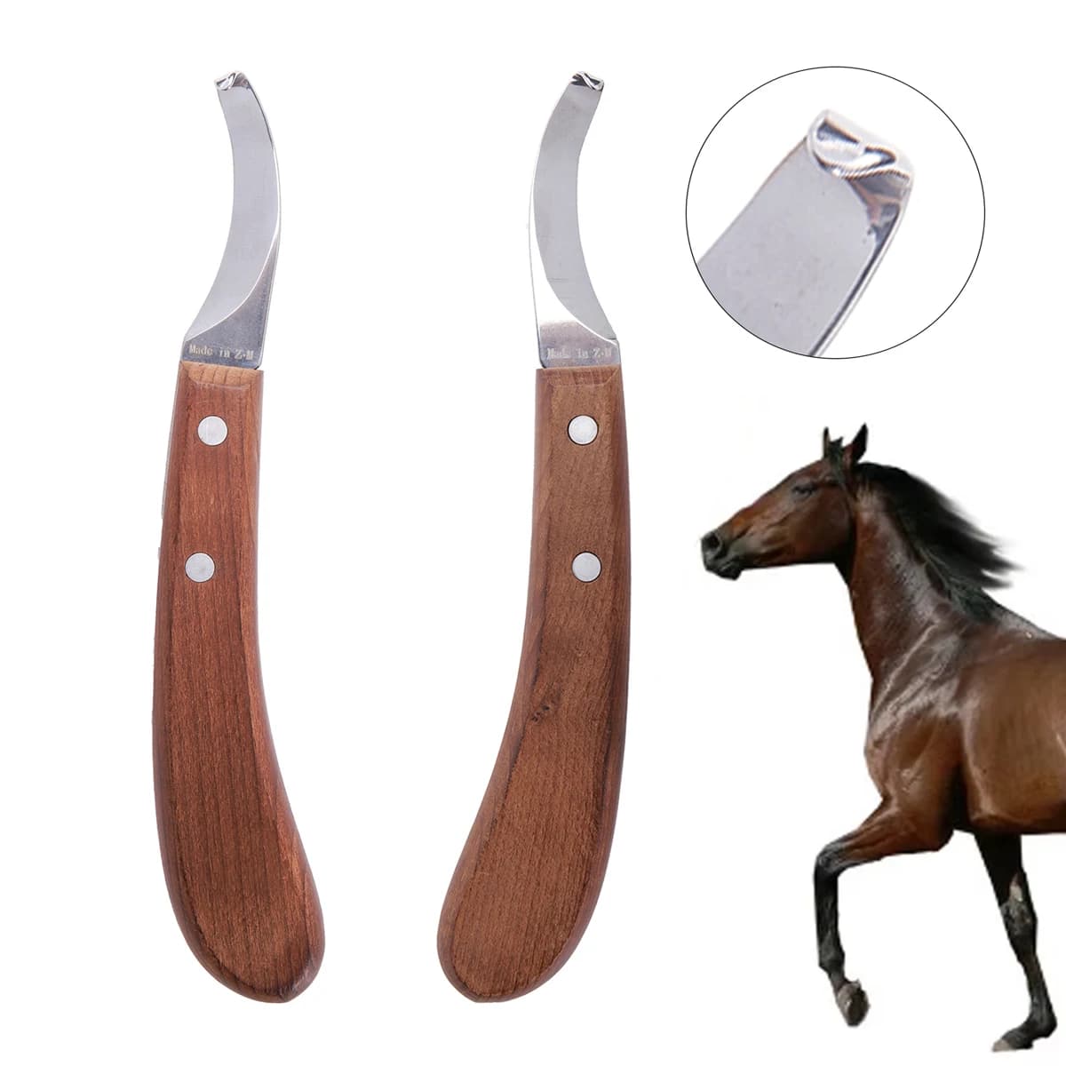 1Pc Horse Knife Knife with Wood Knife Stainless Steel Multifunctional Hand Right/Sinistra Bovino Piede Power Tools