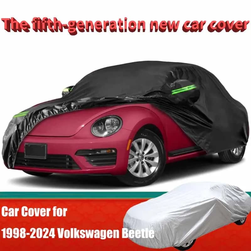 Copertura per auto impermeabile Sostituisci per fasce antivento per porta Volkswagen Beetle 1998-2024 per protezione antipioggia e polvere di neve