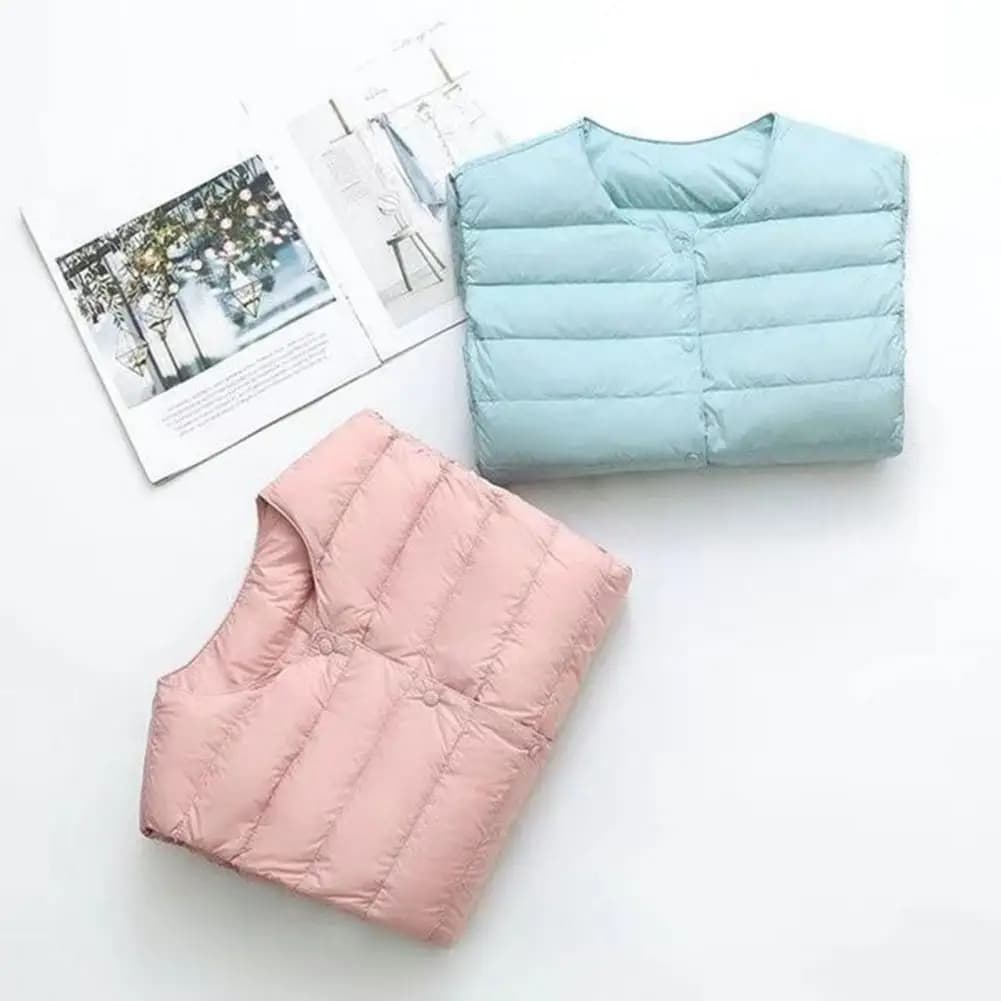 Cappotto da donna traspirante Cappotto invernale in cotone da donna Gilet imbottito antivento taglie forti con girocollo Elegante per il freddo