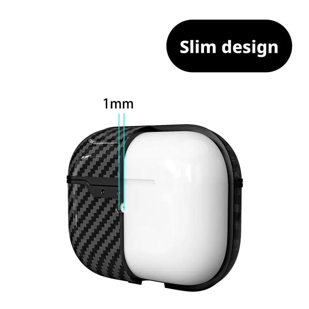 Bluetooth Airpods Pro3 Opaque Carbon Fiber Headset Protective Case TPU with soft shell for wireless earphones