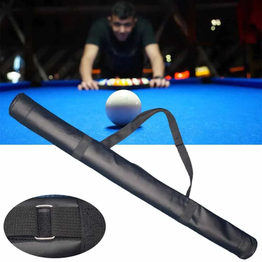 1 pz custodia per stecca da biliardo custodia per borsa da trasporto custodia-asta da 32 pollici borsa per stecca con spallacci regolabili per 1/2 biliardo snooker biliardo
