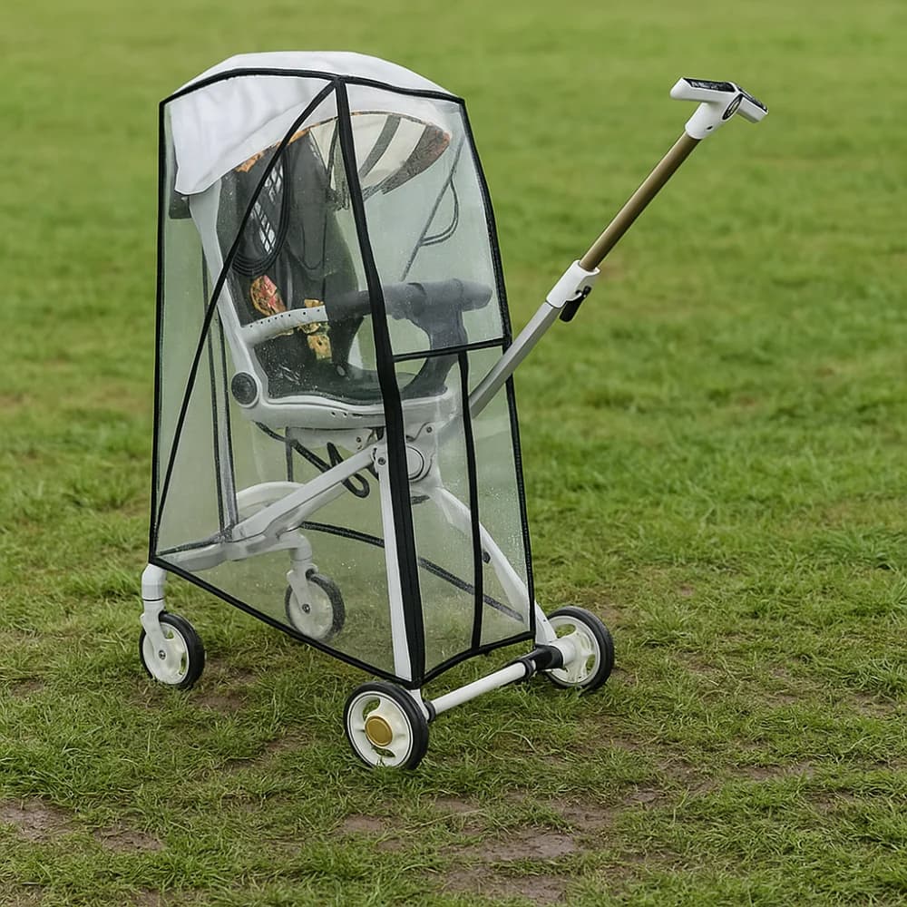 Passeggini trasparenti Copertura antipioggia Impermeabile antivento Carrozzina per bambini Copertura antipioggia Vista nobilosta Passeggino da viaggio Impermeabile