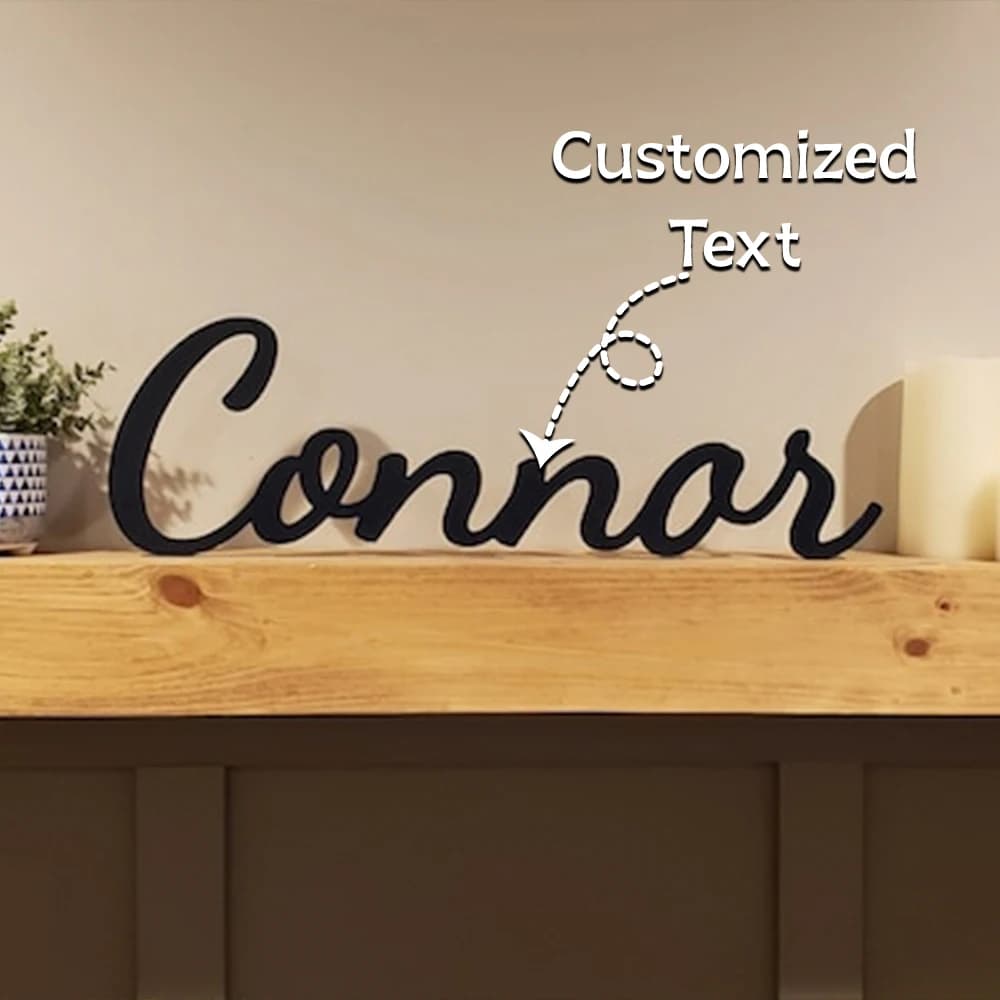 1pc Personalized custom wooden surname brand, Multi color options, Ideal birthday or anniversary gift