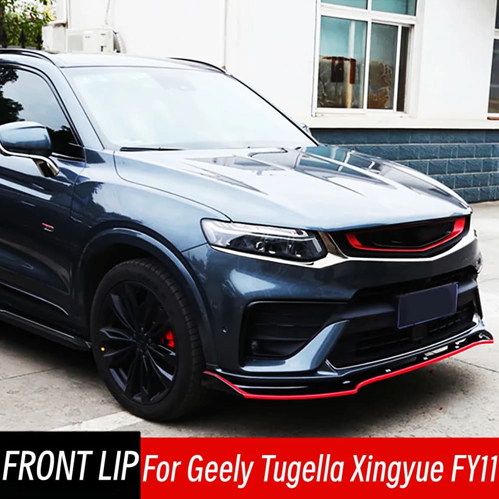 Per Geely Tugella Xingyue FY11 2019 2020 2021 Paraurti Anteriore Lip Splitter Spoiler Diffusore Guard Auto Esterno Tuning Accessori