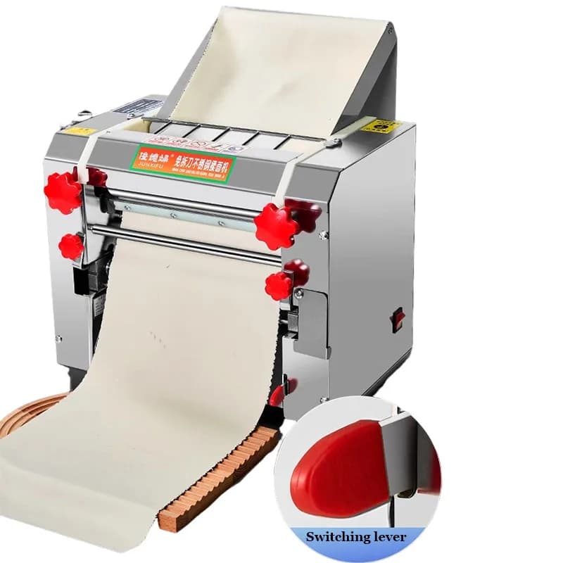 hit productElectric New Noodle Dumpling Wrapper Machine Semi-Automatic Pasta Maker Bakery Use Dough Roller Dough Sheeter Noodle