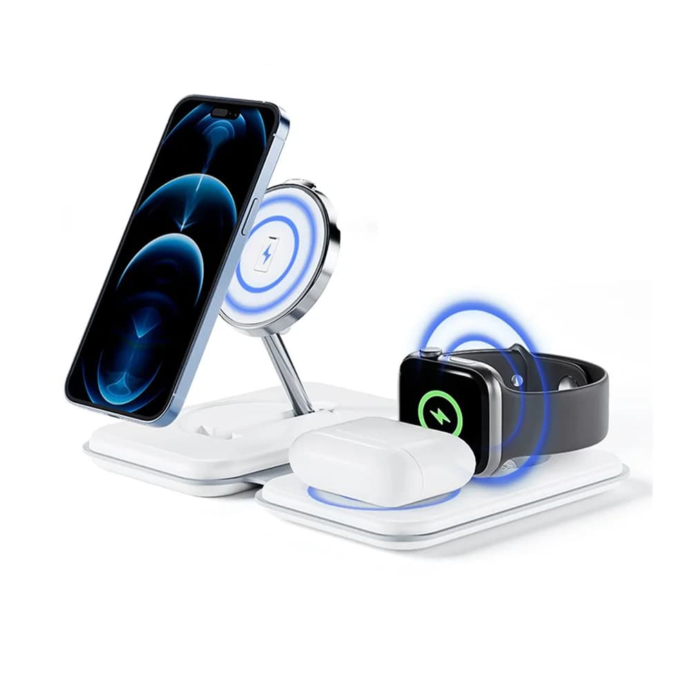 3 in 1 Qi Wireless Charger Stand For Samsung S24 S23 S22 Ultra Note Galaxy Watch 6 5 Active Buds 15W Fast Charging Dock Station