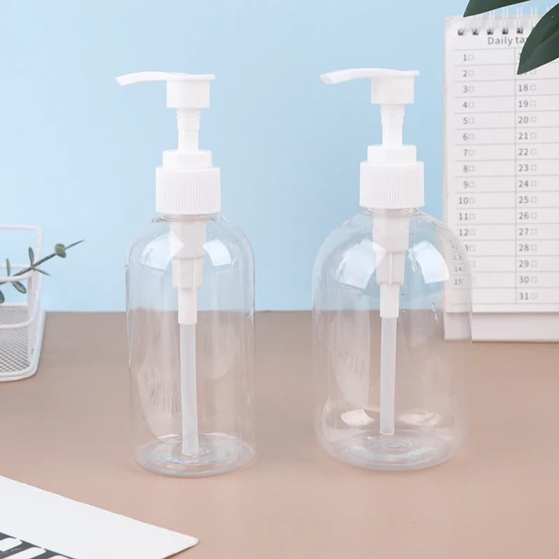 200-500ML Portable Refill Pump Bottle Cylinder Shampoo Liquid Soap Lotion Cosmetic Dispenser