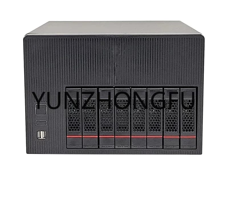 8 Bays HDD NAS Barebone Server With N5105 4*2.5Gbe Motherboard 32G DDR4 RAM For Home Office Data Storage