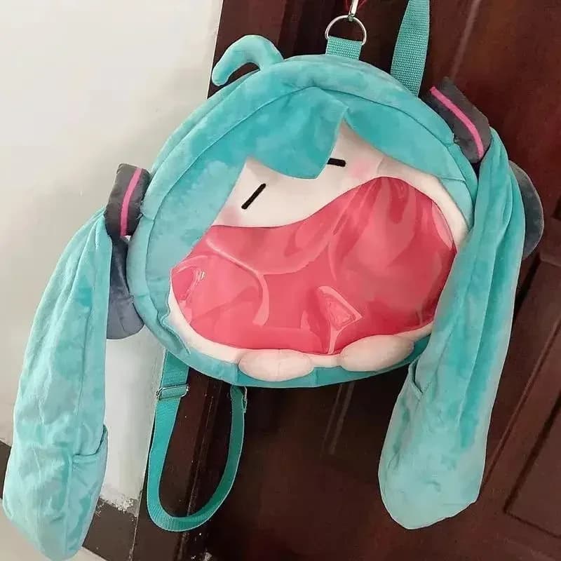 2026!! Borsa a tracolla Hatsune Miku Nuovo zaino Cute Anime Girl Peluche Cartoon Kawaii Zaino Borsa per studenti Pacchetto Regali per bambini Giocattoli